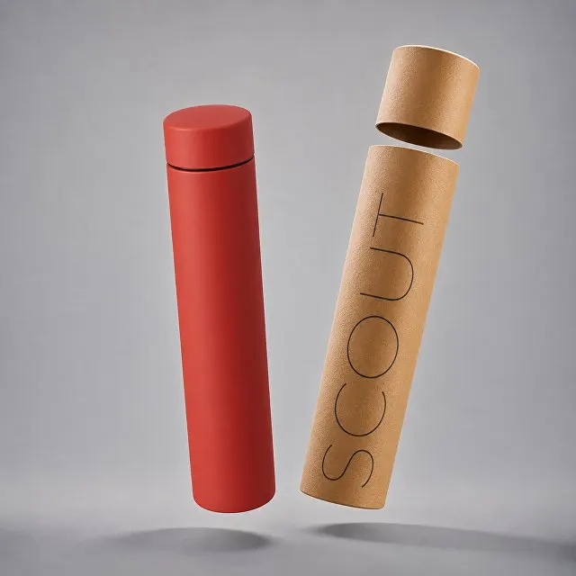 Вакуумный термос «Scout», soft-touch, 235 мл, тубус