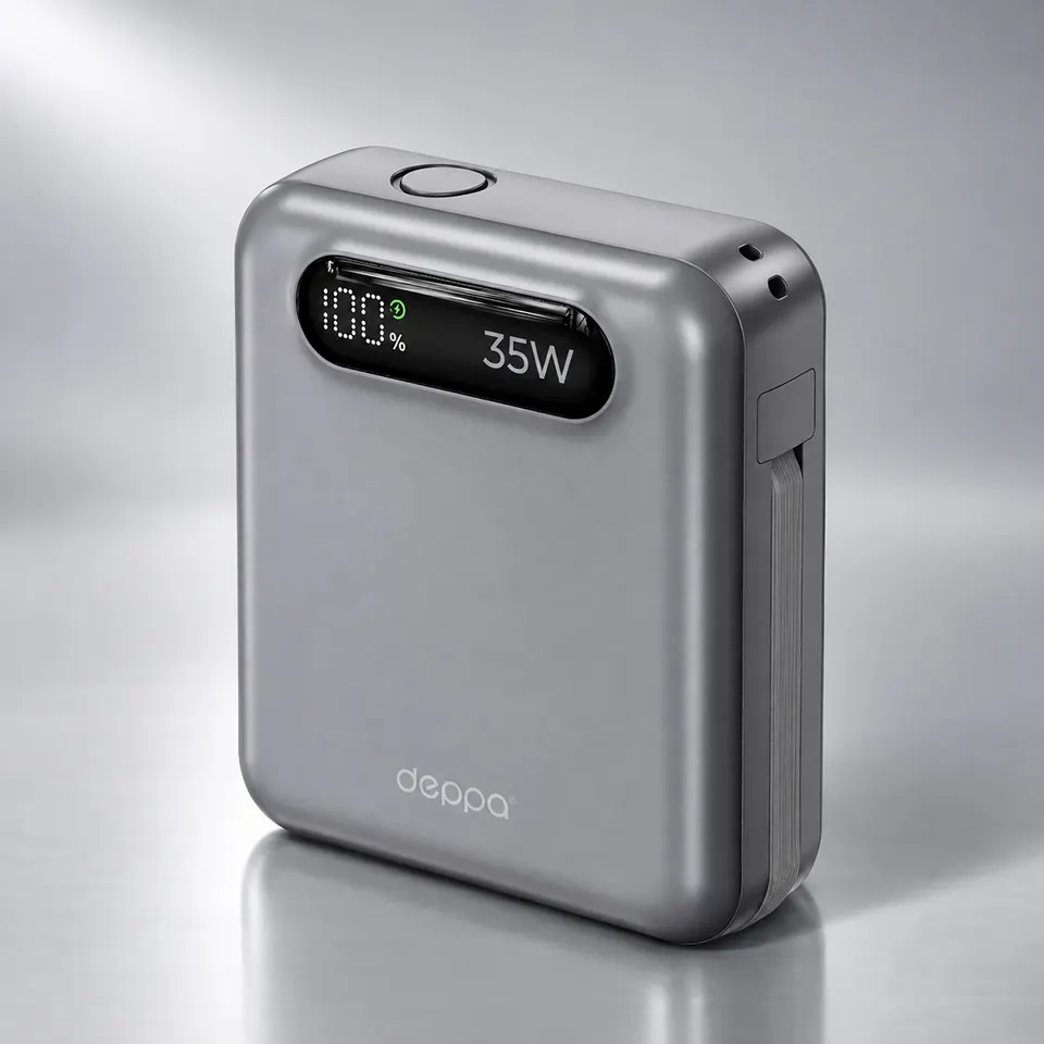 Внешний АКБ NRG Turbo Cable 10000 mAh, 35Вт