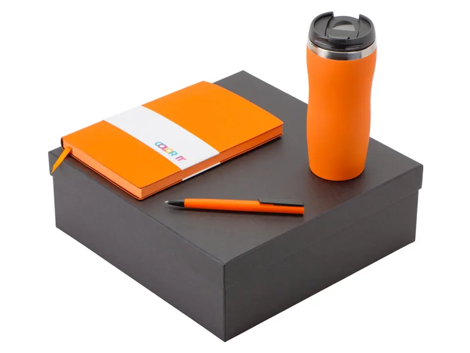 Подарочный набор "COLOR IT" c блокнотом, ручкой и термокружкой · 209872