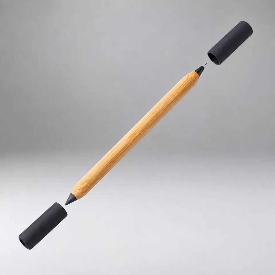 Вечный карандаш и ручка из бамбука «Black bamboo»